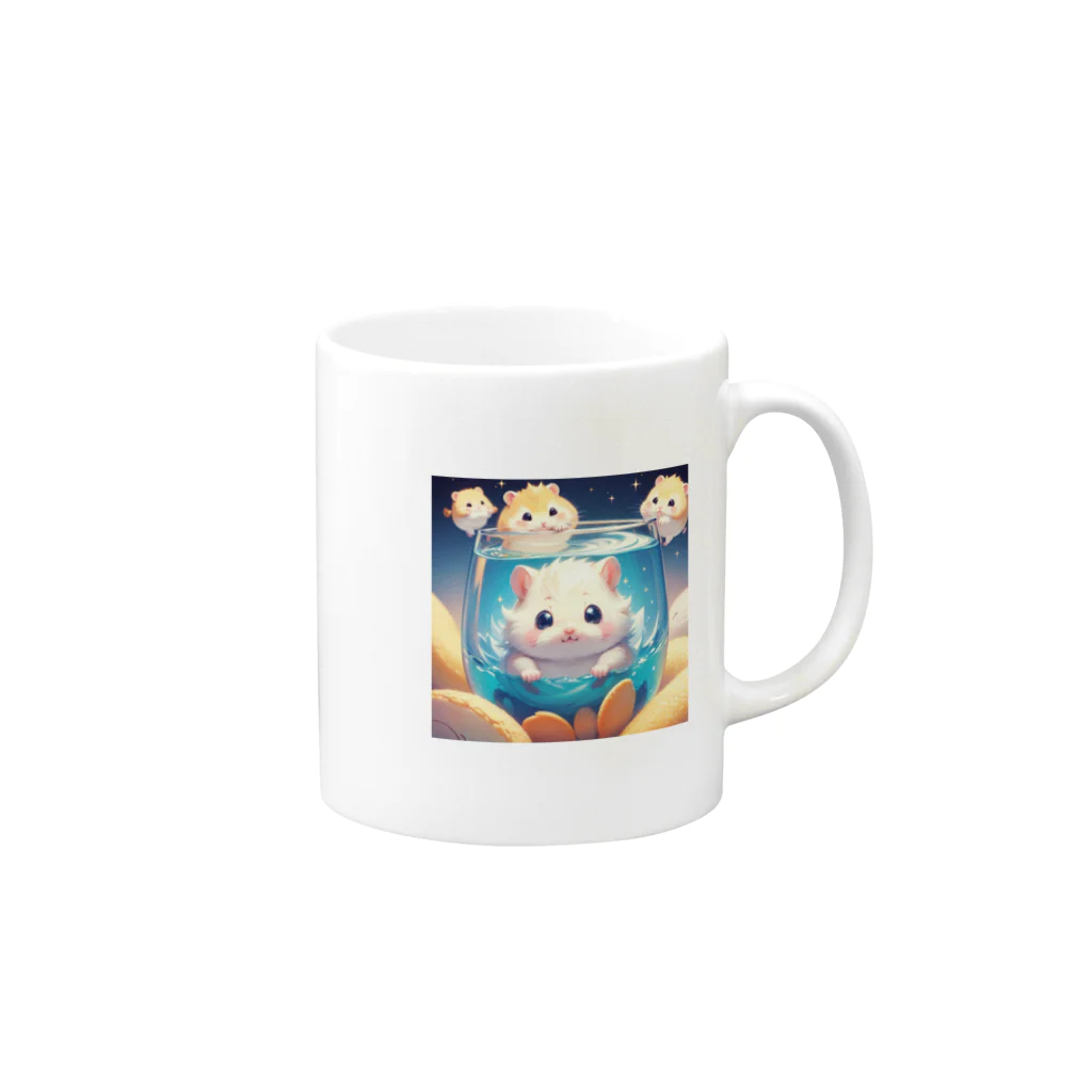 ふるふるアニマルのふるふるハムスター第三弾！ Mug :right side of the handle