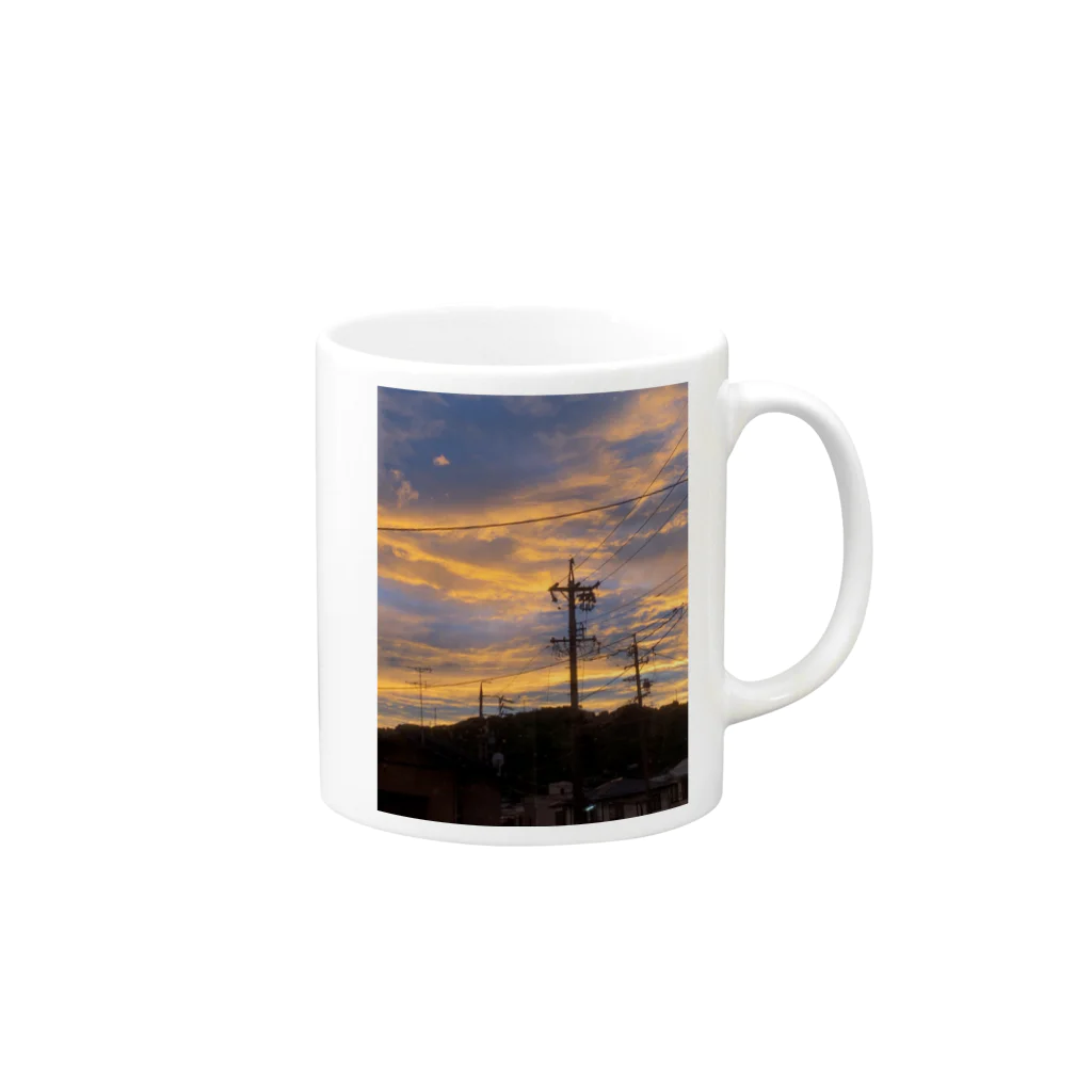 life photo goods shopの夕焼け Mug :right side of the handle