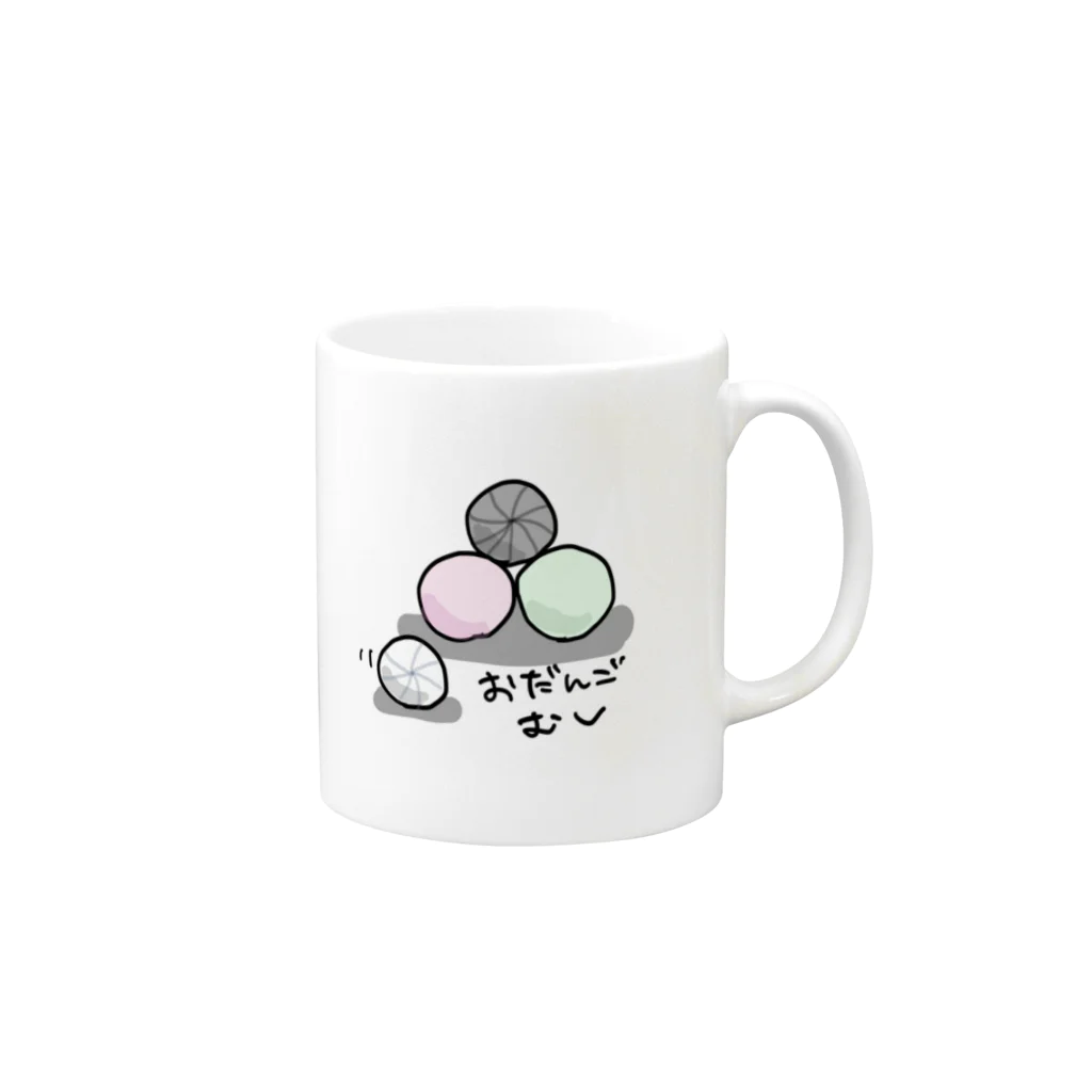 だんごむしのおだんごむし Mug :right side of the handle