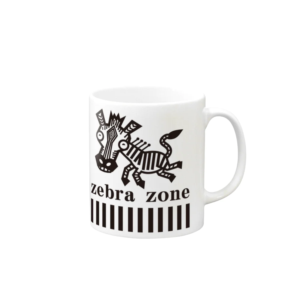 kamono84009のzebra zone Mug :right side of the handle