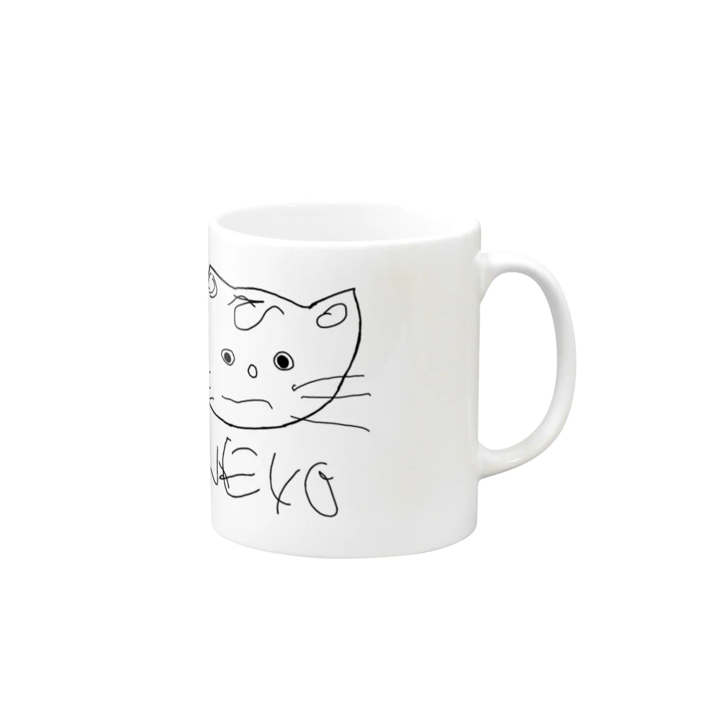 放課後等デイサービス ライフステップ創のNEKO(ねこ) Mug :right side of the handle