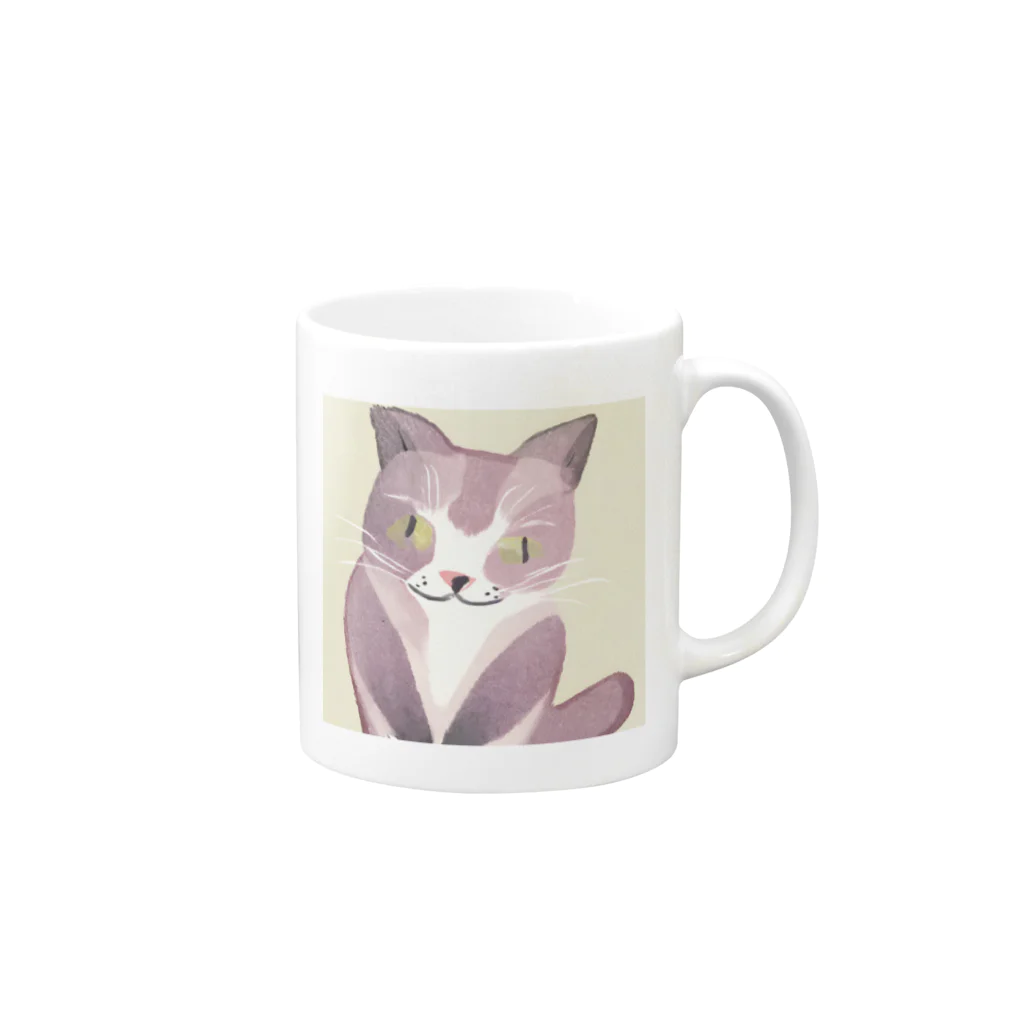 busabusaのかわいい猫 Mug :right side of the handle