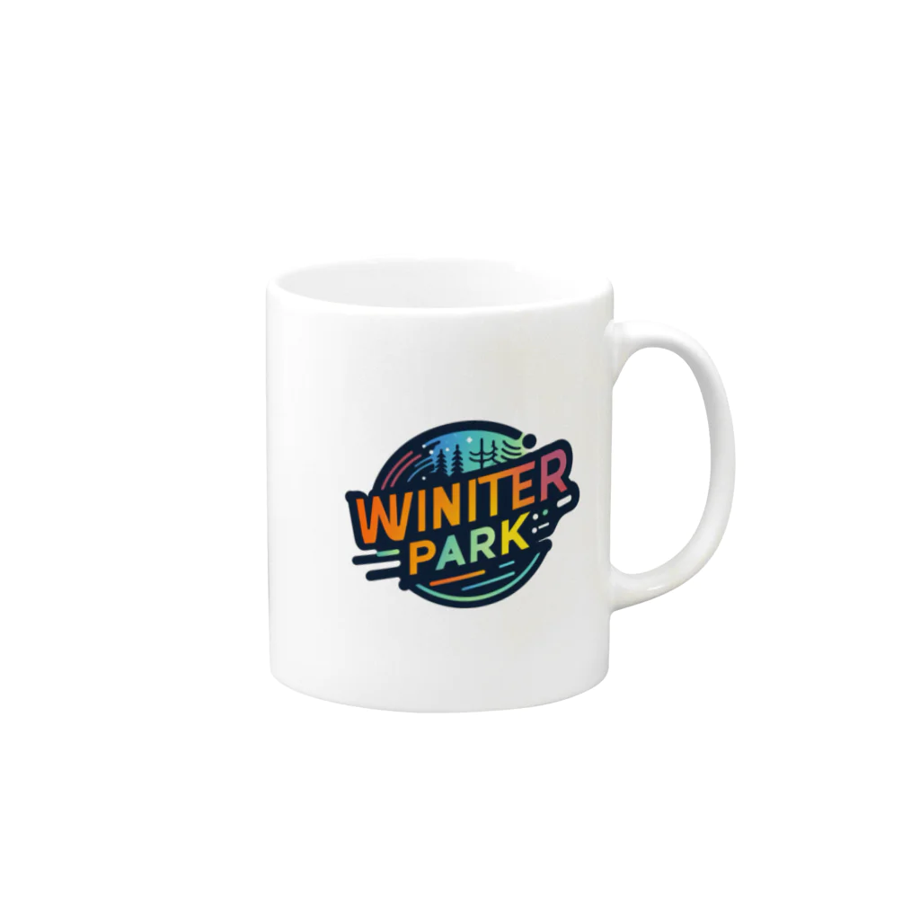 Lock-onの【WINTER PARK】VOL.04 Mug :right side of the handle