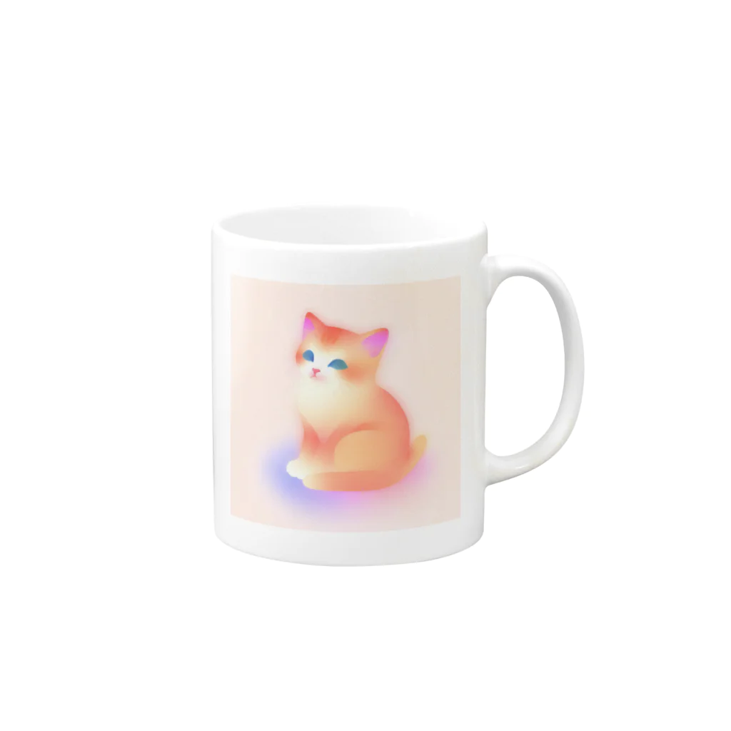 ageha(アゲハ)のこねこ Mug :right side of the handle