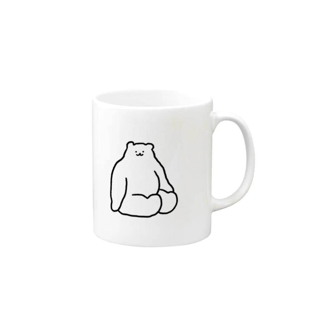 ふんちゃいこのゴツいこまざわ Mug :right side of the handle