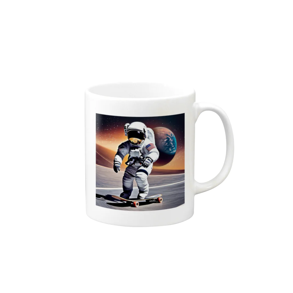 宇宙開発デザイン科のここでなら出来る Mug :right side of the handle