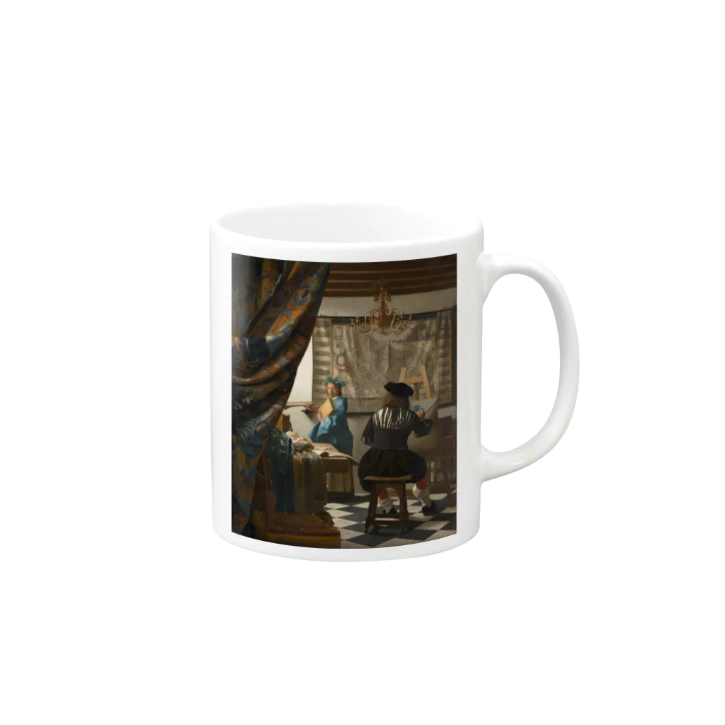 世界美術商店の絵画芸術 / The Art of Painting Mug :right side of the handle