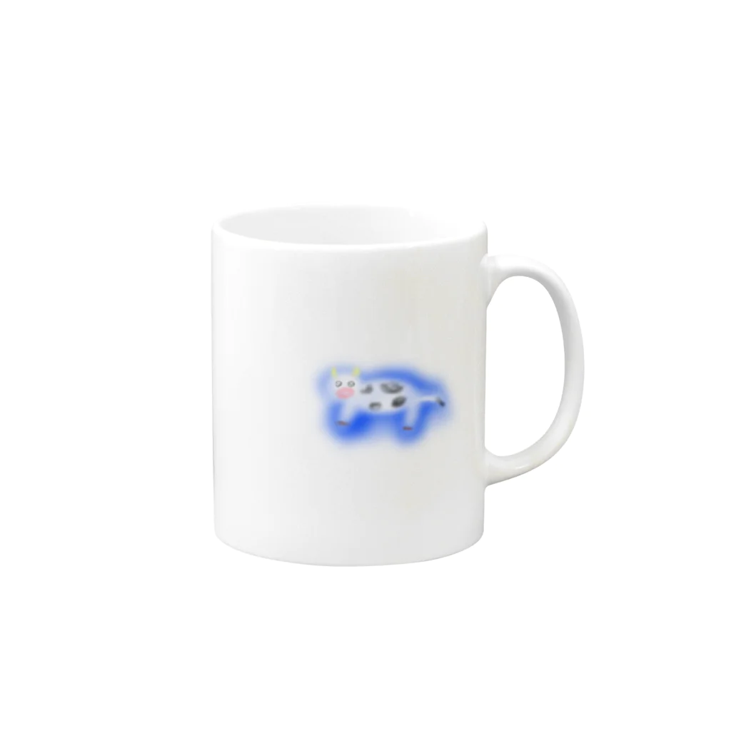 i love frenchfriesのﾓｰﾓｰｳｼ Mug :right side of the handle