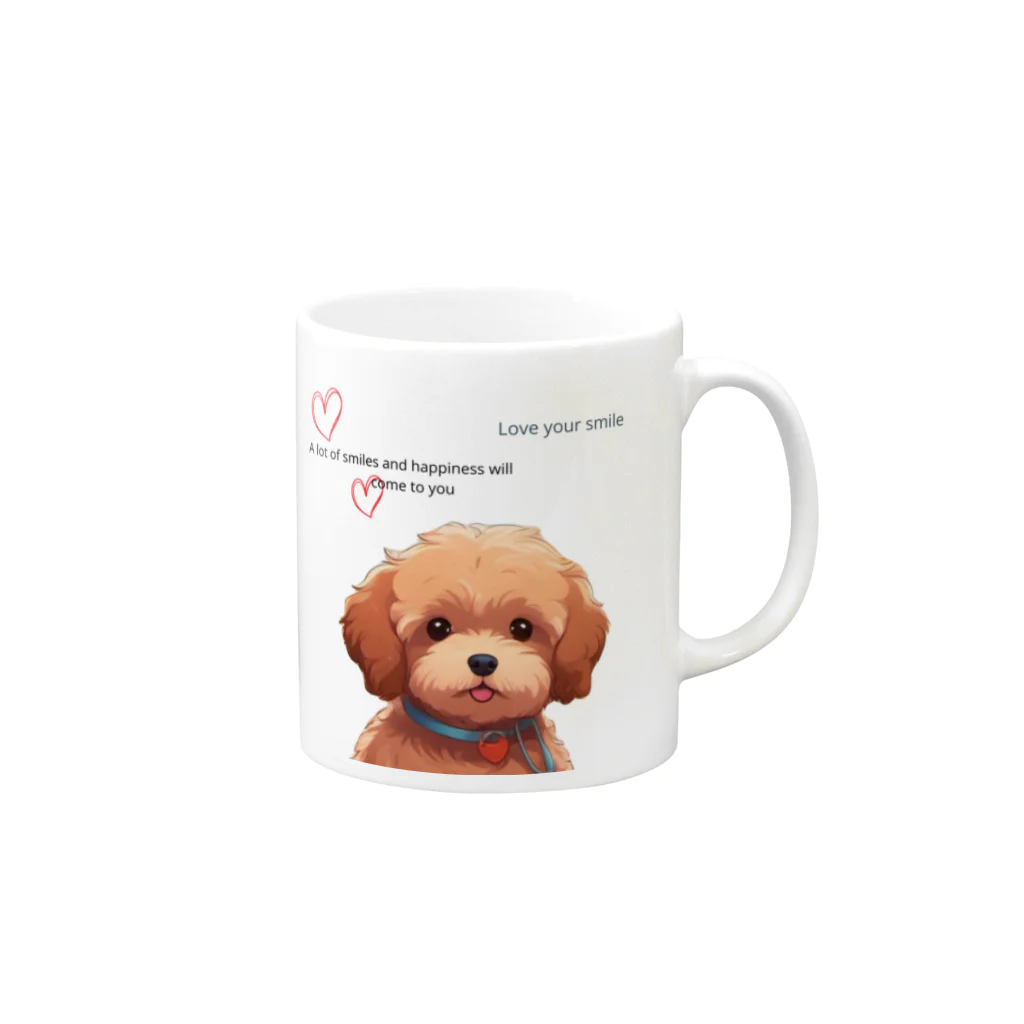 happytime-haruのマルプーLOVE Mug :right side of the handle