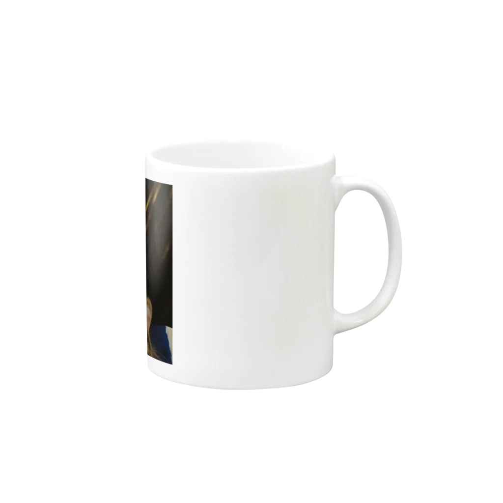 Hisaotanの夜空の瞬きと猫の不思議な出会い Mug :right side of the handle