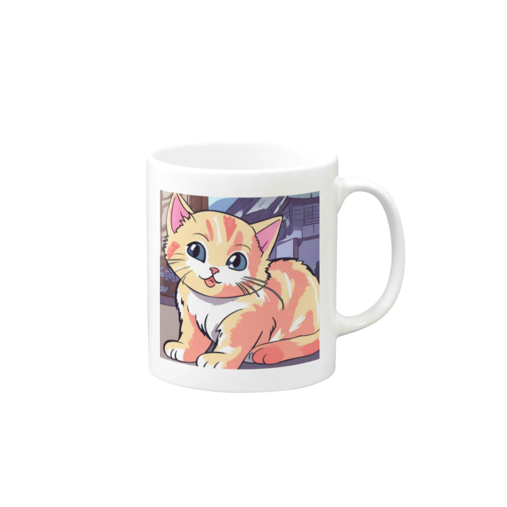 nakasaanのかわいい子猫グッズ Mug :right side of the handle