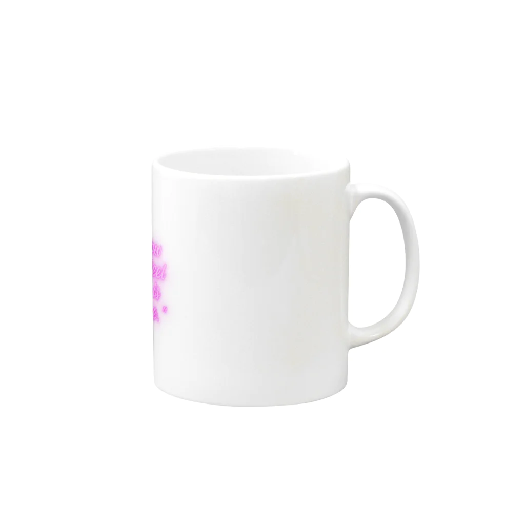 Yamapの"I don't know why, but I feel like money is coming to me." Mug :right side of the handle