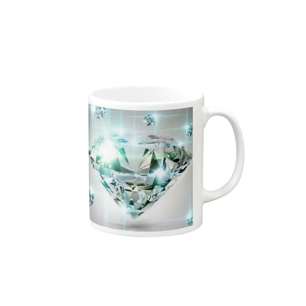 フリーウェイ(株式会社)のダイヤモンドオリジナルグッズ Mug :right side of the handle