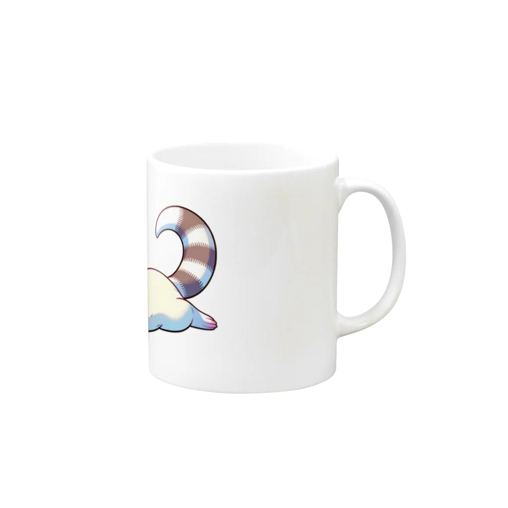 べっち©︎ののんびりフェレットちゃん🐾 Mug :right side of the handle