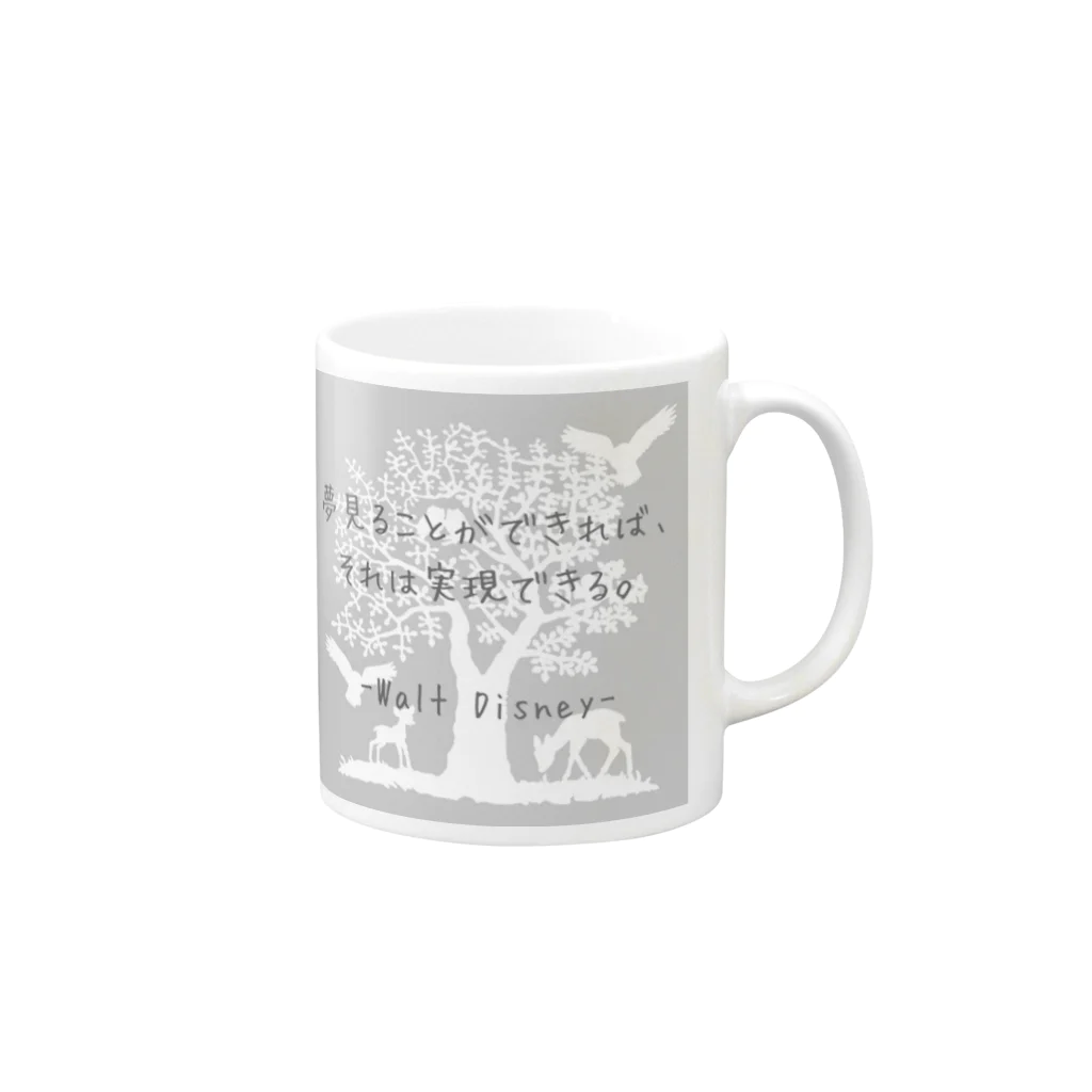 ふれーずラボのいじんふれーず「ウォルト・ディズニー」1 Mug :right side of the handle