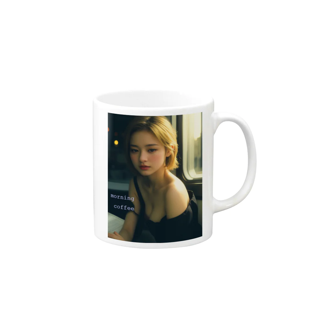 SORASIDER.MONO（そらさいだあ・どっと・もの）のモーニングコーヒー Mug :right side of the handle