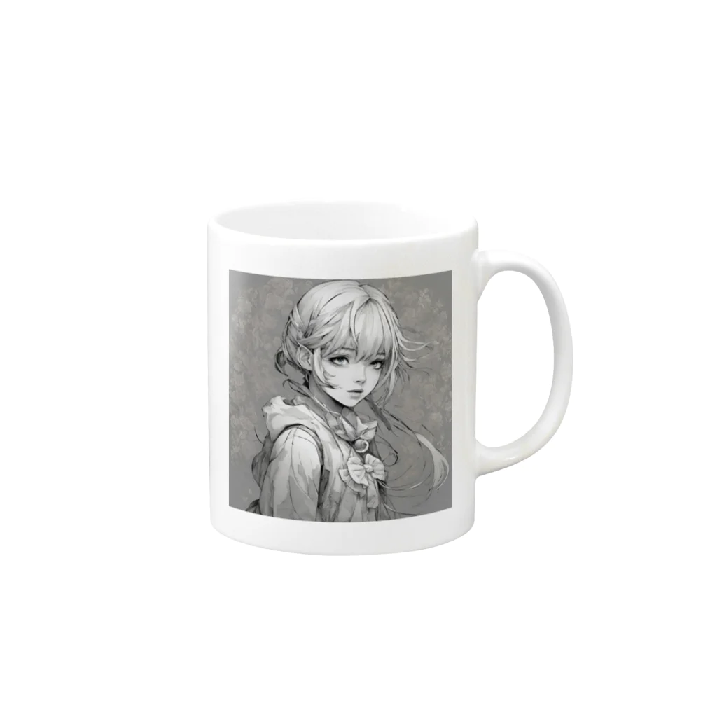 むむむのダークファンタジー Mug :right side of the handle