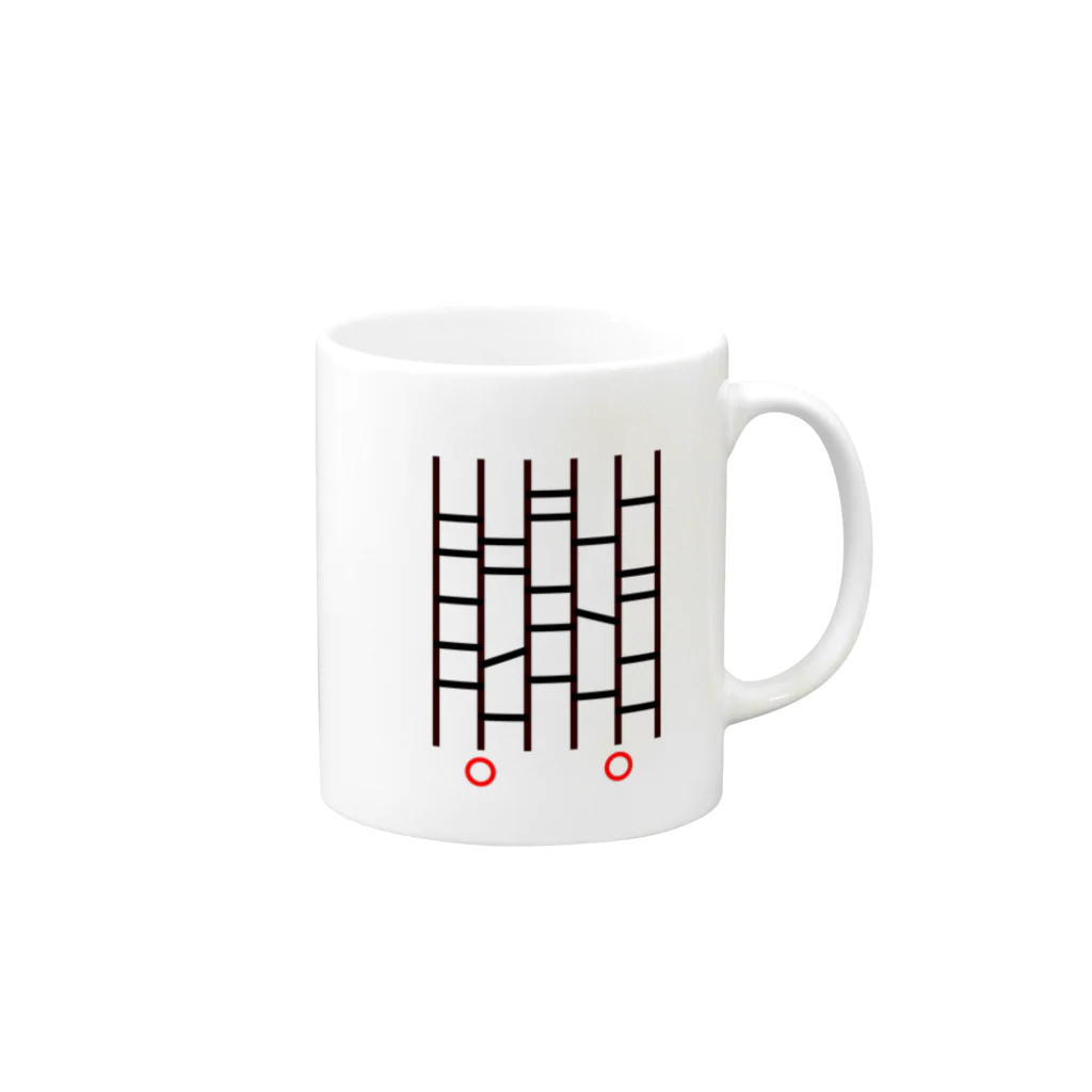 yudari0011のあみだで運試し Mug :right side of the handle