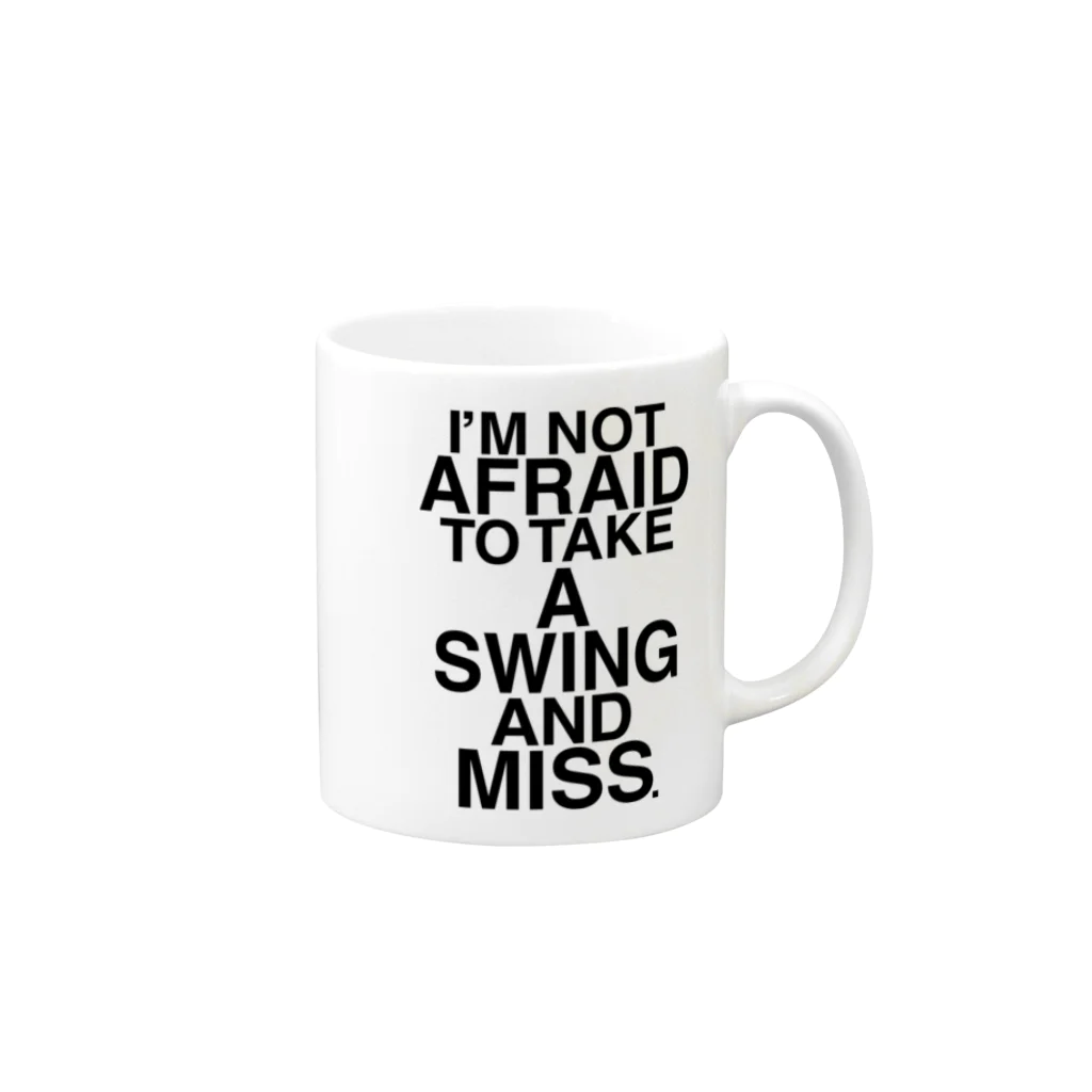 「GRAPHOLIC」のNOT AFRAID SWING AND MISS Mug :right side of the handle