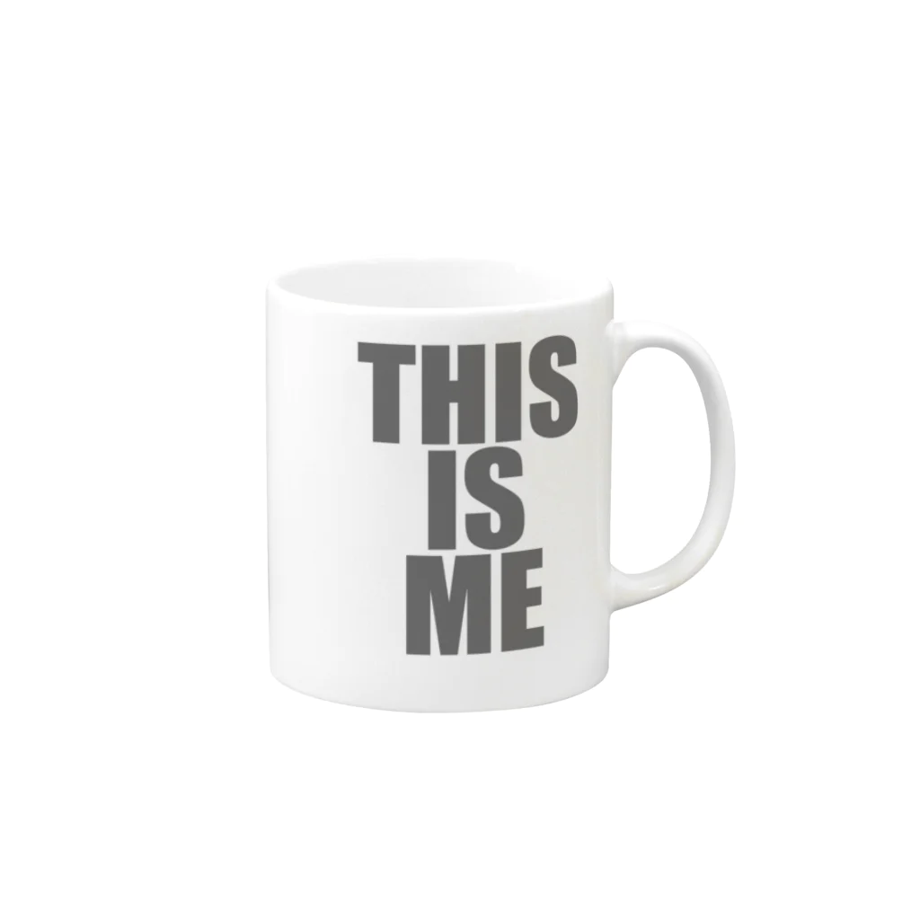 metao dzn【メタヲデザイン】のThis is me Mug :right side of the handle