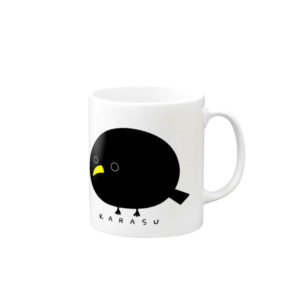 tsukav ShopのKARASU Mug :right side of the handle