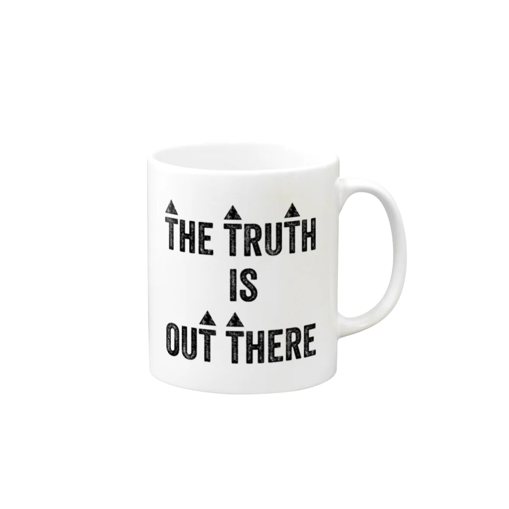 TRI▲NGLISHの#03👽THE TRUTH IS OUT THERE 〜真実はそこにある〜 Mug :right side of the handle