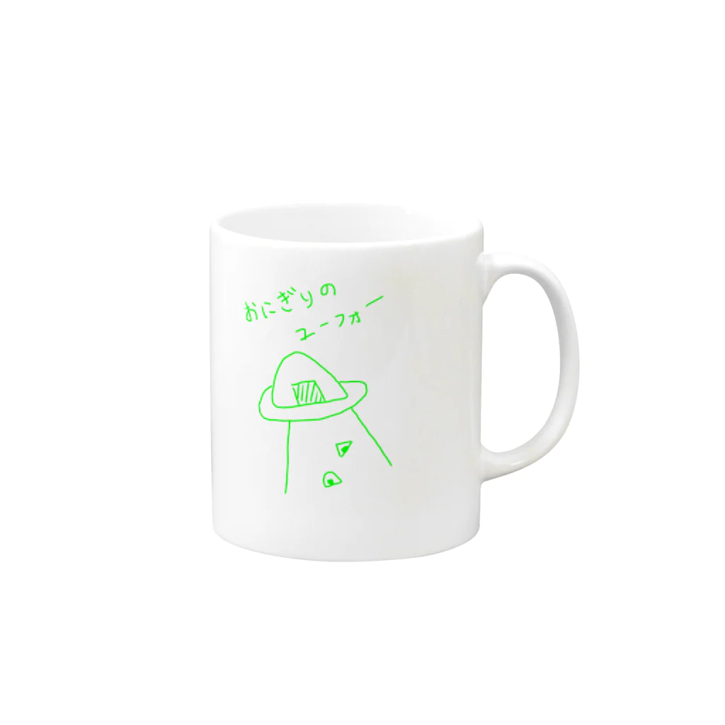 中学生時代のお前もおにぎりにならないか Mug :right side of the handle