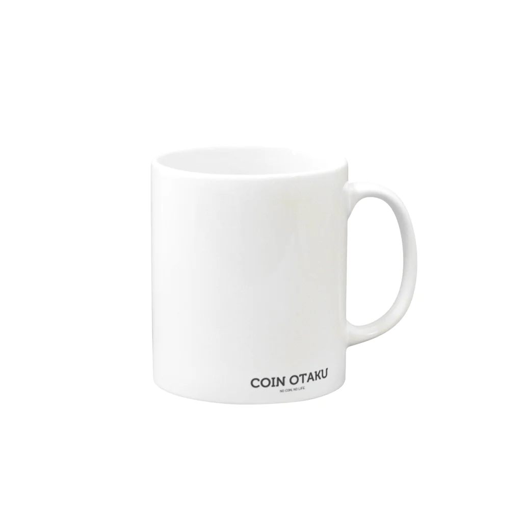 COINOTAKU -国内最大級の仮想通貨オンラインサロン-のCOINOTAKUマグカップ Mug :right side of the handle