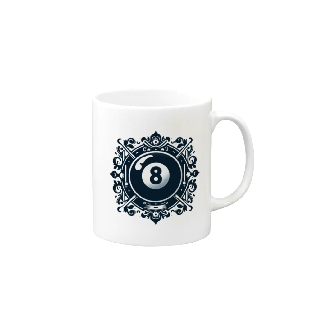 8ball.AI.artの8ボール Mug :right side of the handle