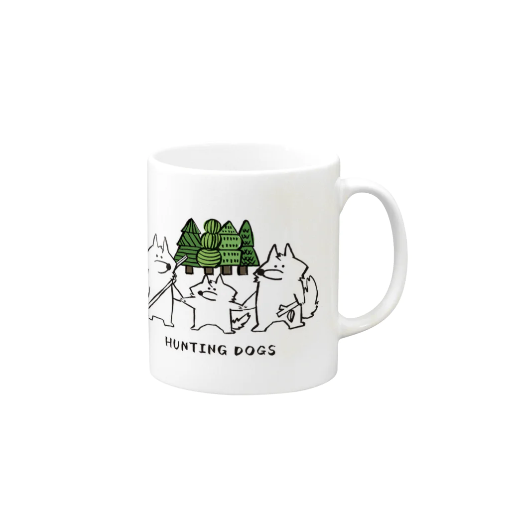 HUNTING DOGSのHUNTING DOGS Mug :right side of the handle