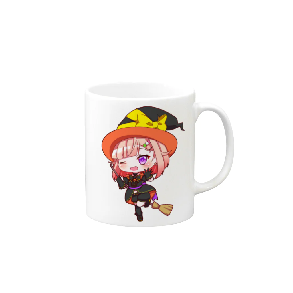 詠未よみ@VTuberの詠未よみ 2023ハロウィンＳＤ Mug :right side of the handle