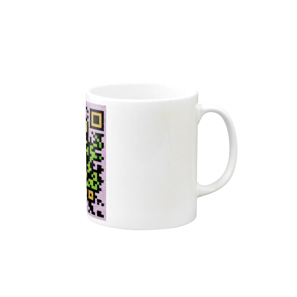 2.５次元QRコードARTの2.５次元QRコードART Mug :right side of the handle