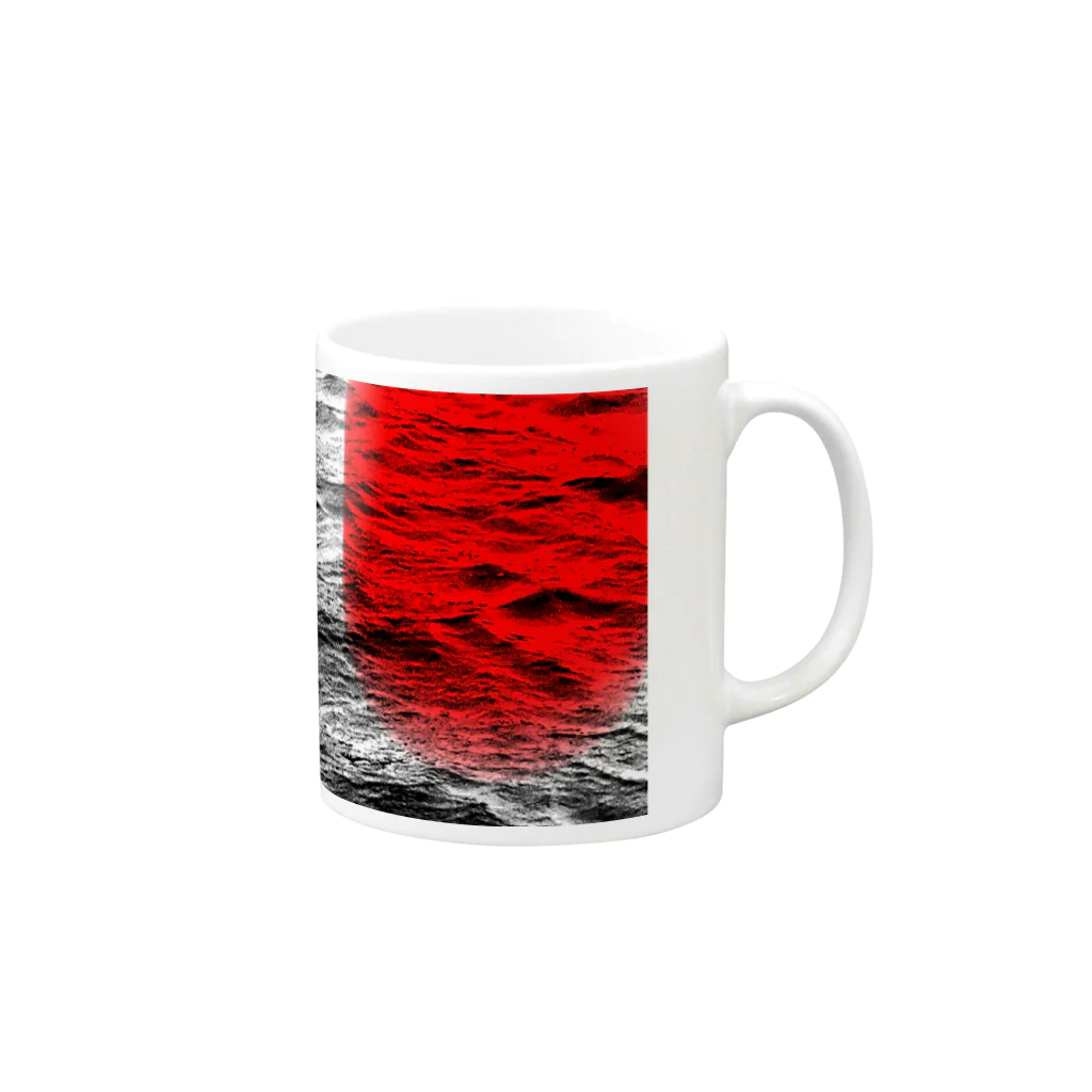 Miho's shopのfine art 2(red) Mug :right side of the handle