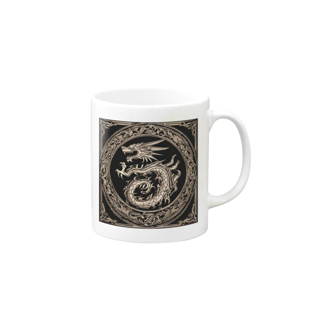 Ritz88の龍の紋章 Mug :right side of the handle