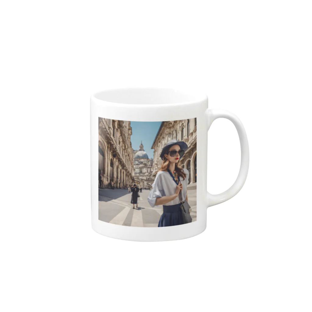 AI美女グッズ専門店のオシャレな海外 Mug :right side of the handle