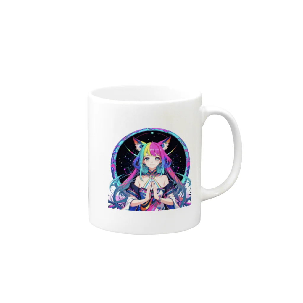 ミネラル太郎の幻想少女リリー　〜星々との対話〜 Mug :right side of the handle