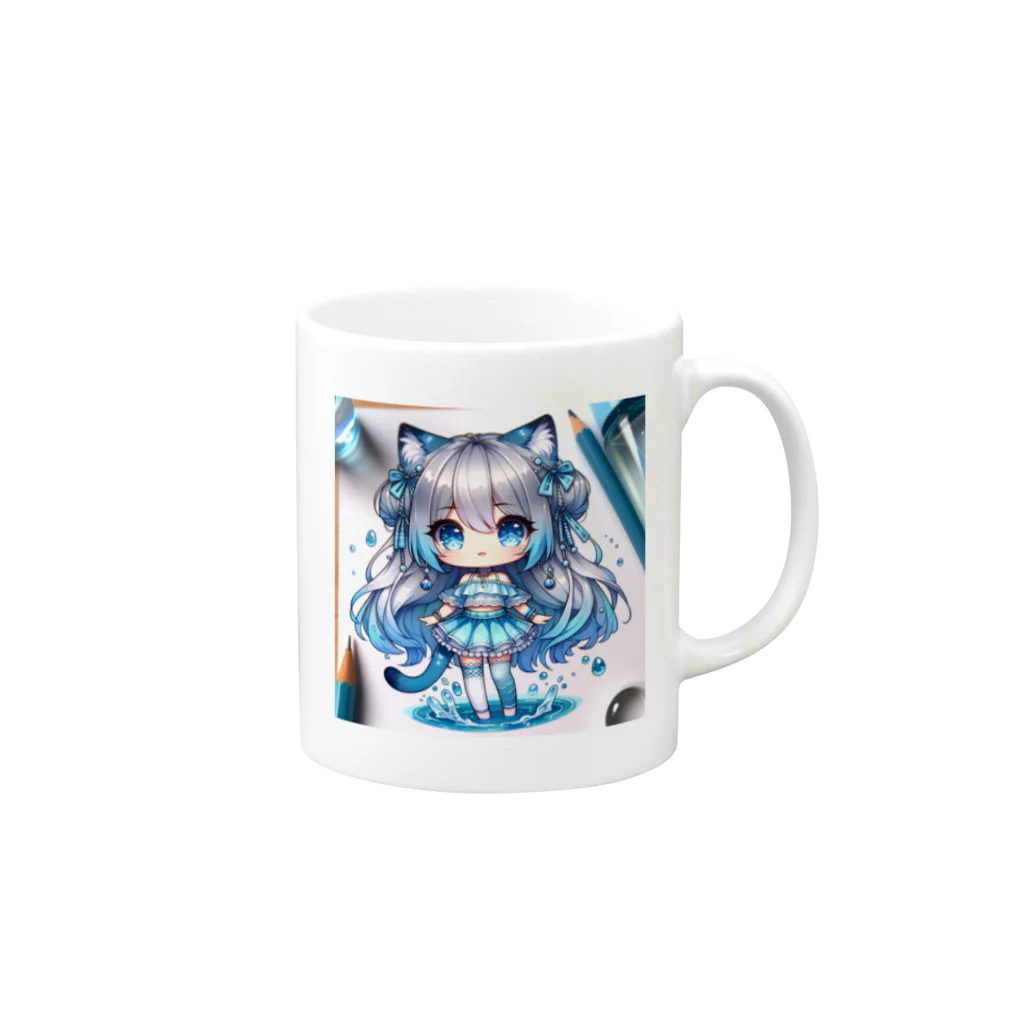 IONAといっしょ【AIイラスト専門店】のあいな(オリジナルAIキャラ) Mug :right side of the handle