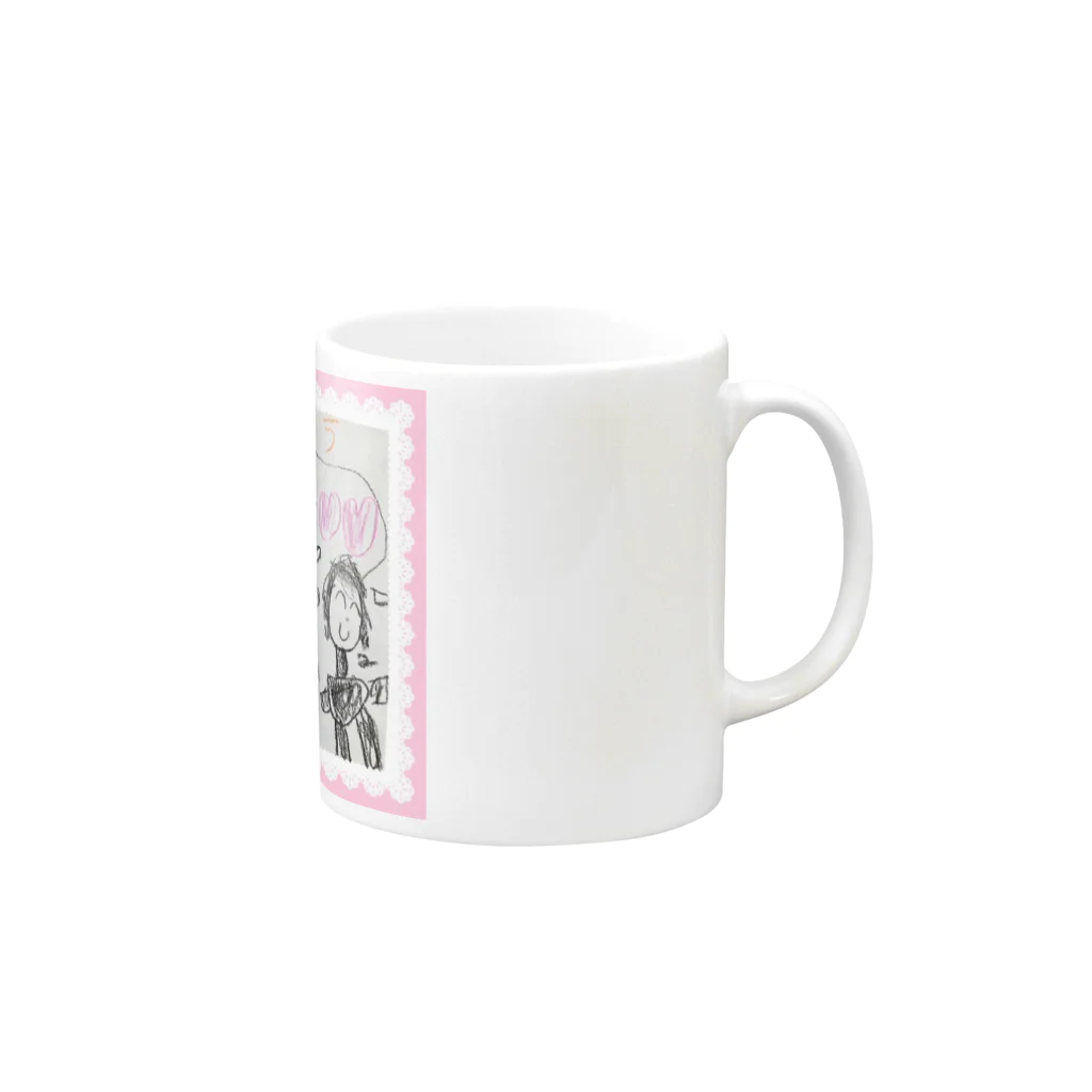 もいこのおちゃすけ5歳 Mug :right side of the handle