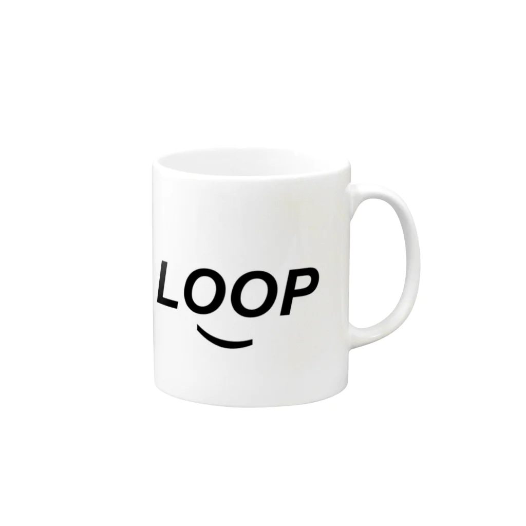 LOOPのSMILE LOOP Mug :right side of the handle
