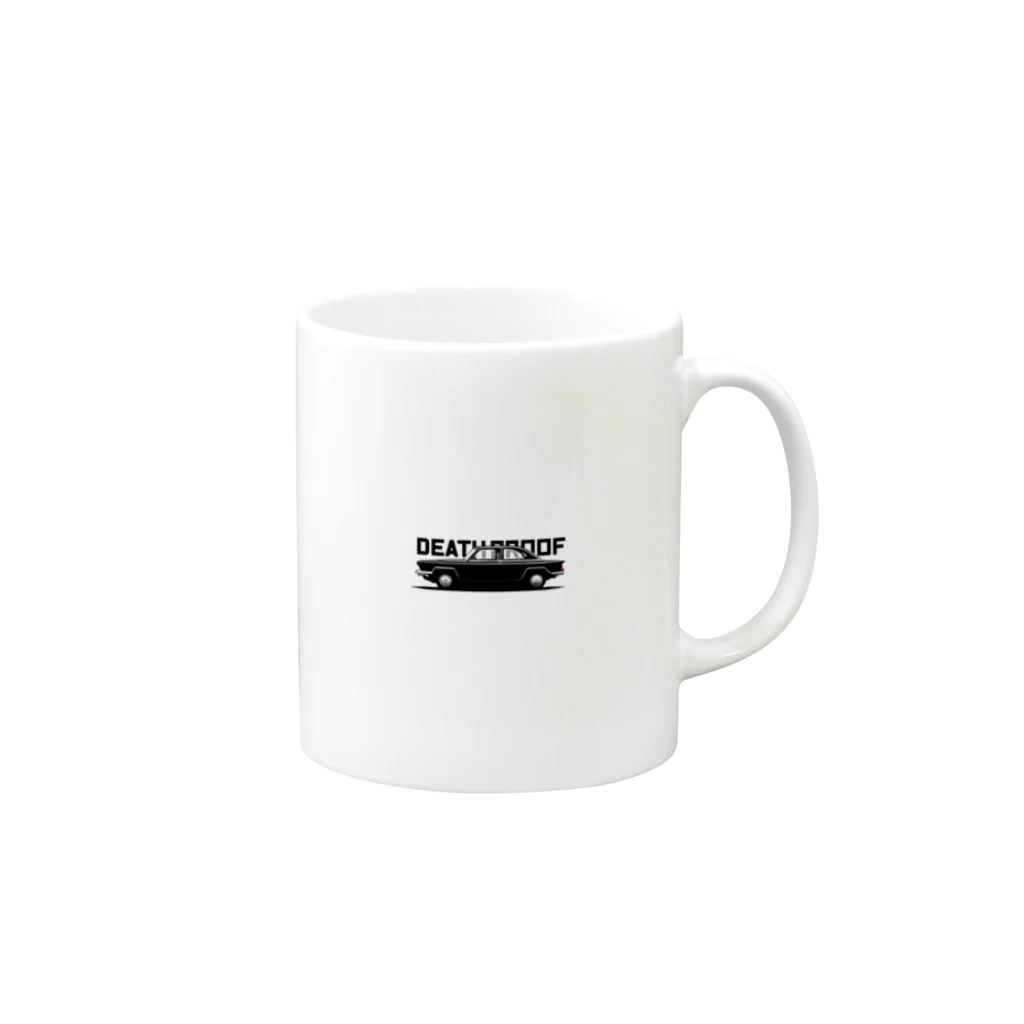 WA-TA craftのDEATH PROOF Mug :right side of the handle