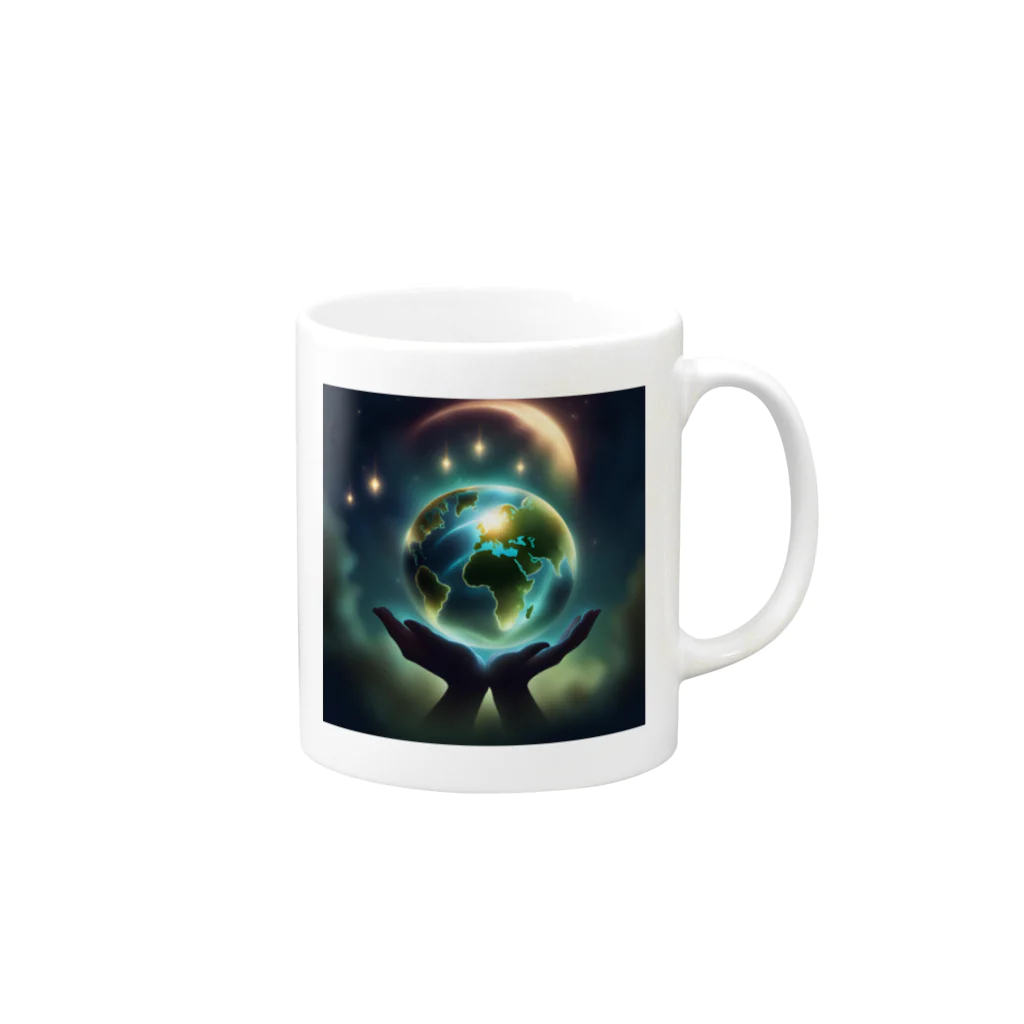 ふぁんたじあのEarth Mug :right side of the handle