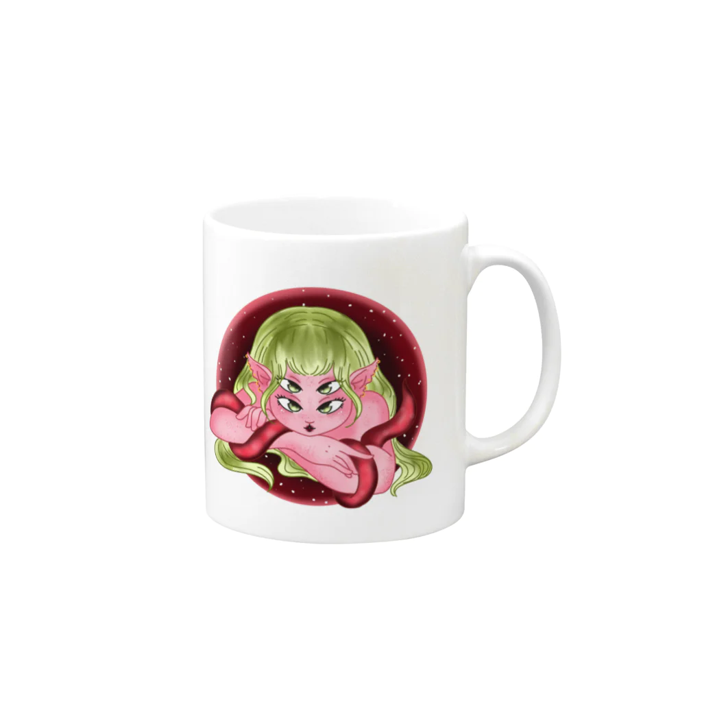 ArakakiPalomaのメラニー・マルティネス Mug :right side of the handle