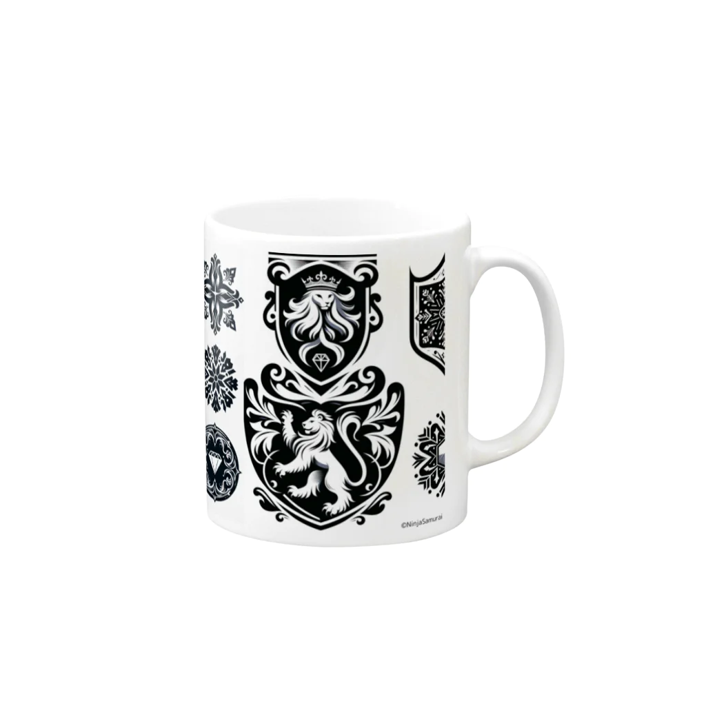 NinjaSamurai shopのNinjaSamurai coolシリーズ Mug :right side of the handle