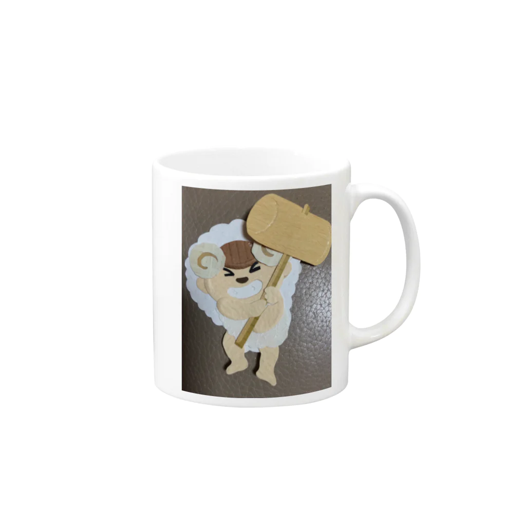 paperwitchのひつじちゃん Mug :right side of the handle