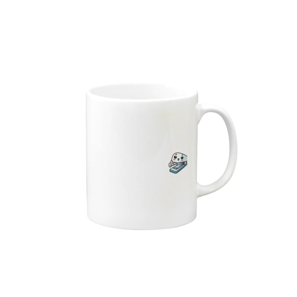 uetetuのホッチキス君 Mug :right side of the handle