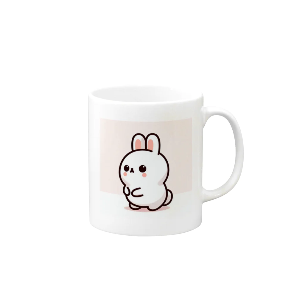 pekikoのうさぎの梅 Mug :right side of the handle