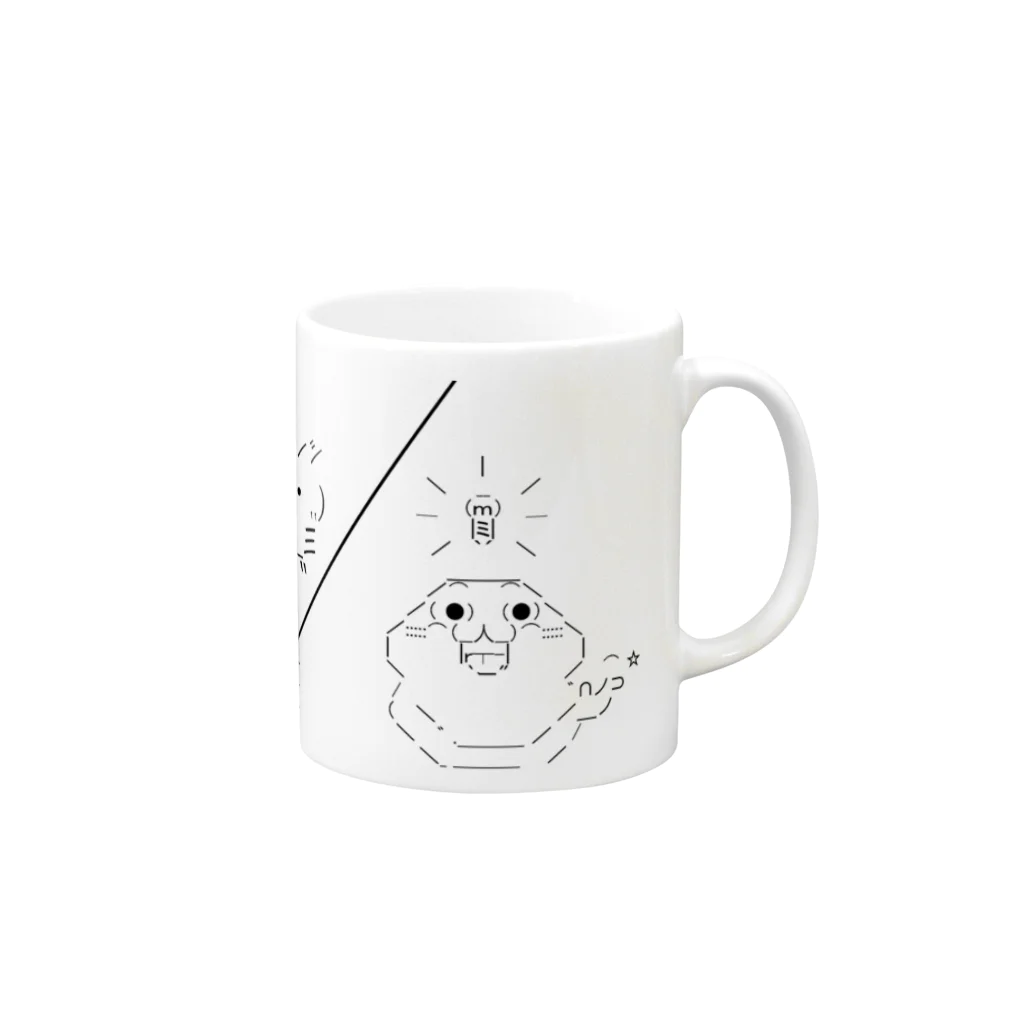 kammishoのやる夫（虚） Mug :right side of the handle