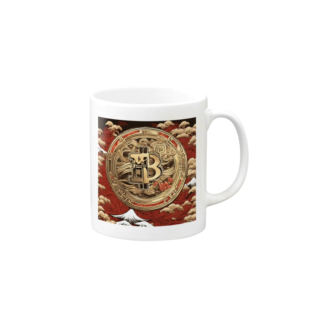 shikigamiの遊び場のCrypto japan Mug :right side of the handle