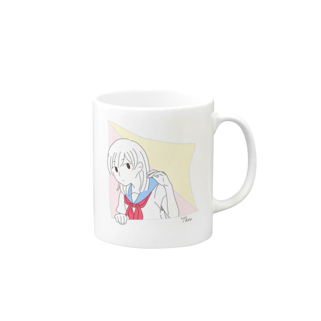 太郎のひょっこり Mug :right side of the handle