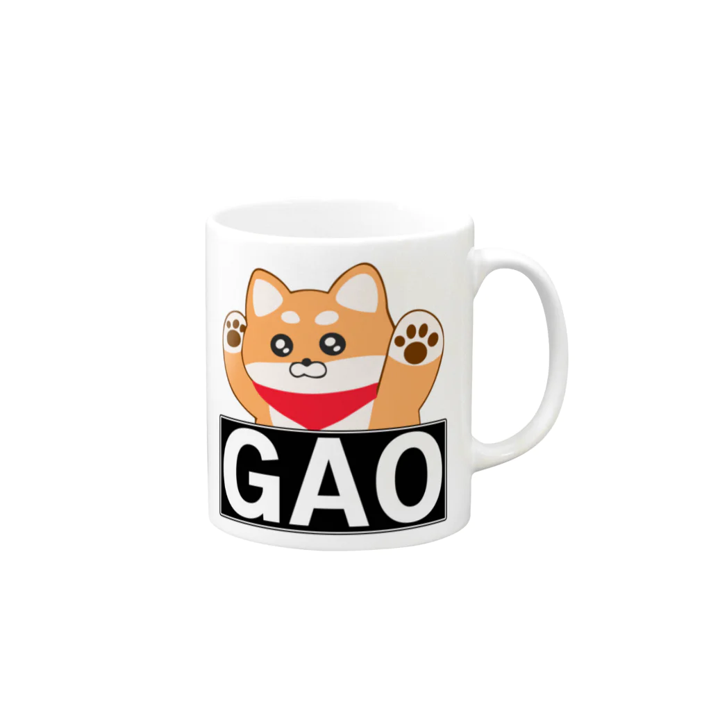 貧乏中年TV 【公式】のGAO Mug :right side of the handle